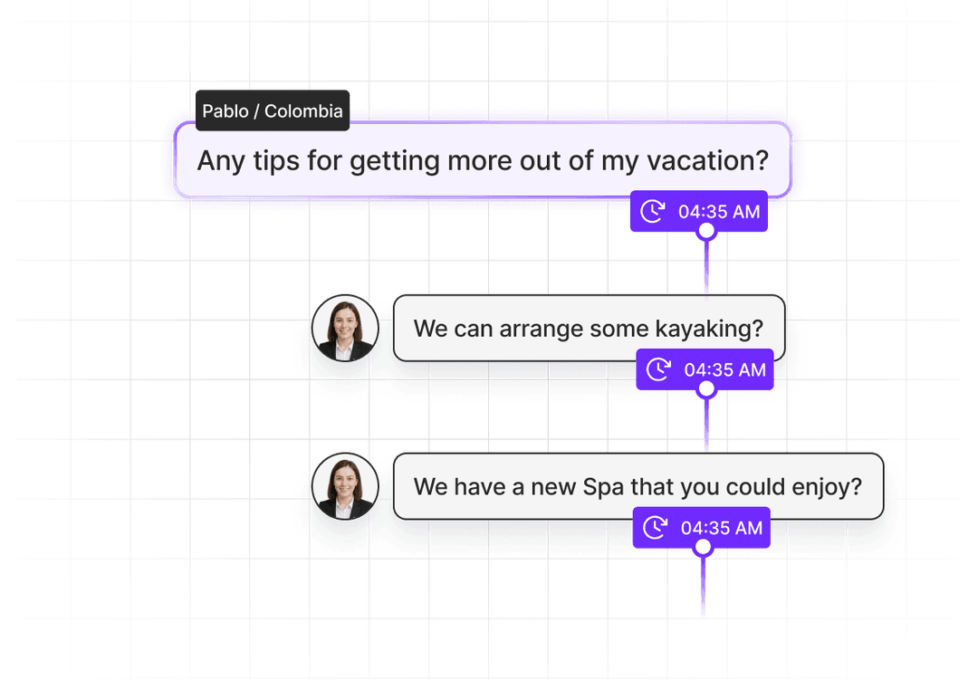 ChatNav AI digitalni asistent za hotele - prikaz chat sučelja